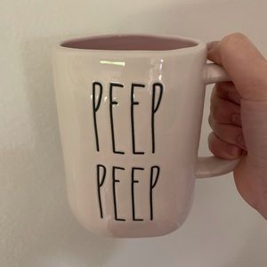 New Rae Dunn peep peep pink mug